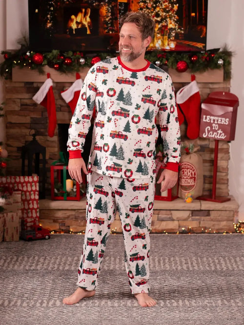 Christmas Tree Car Family Pajama Set